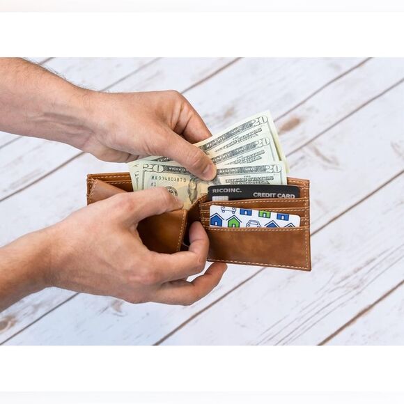 Rico Industries NFL Laser Engraved Bill-fold Wallet,Slim Design NWOT - Picture 4 of 12